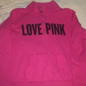 PINK Quarter Zip Sweatshirt